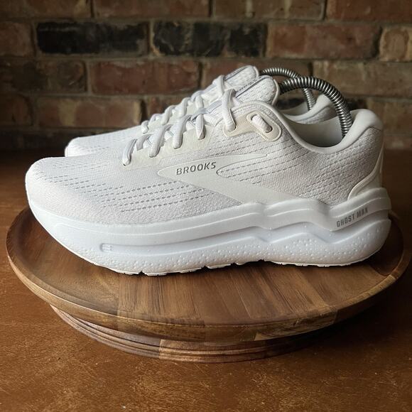 Brooks Ghost Max 2 Women’s 9 Wide Max Cushion White Road Running Shoes Sneakers - Picture 11 of 16